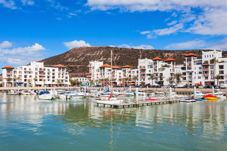 The popular seaside resort of Agadir